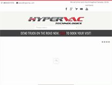 Tablet Screenshot of hypervac.com